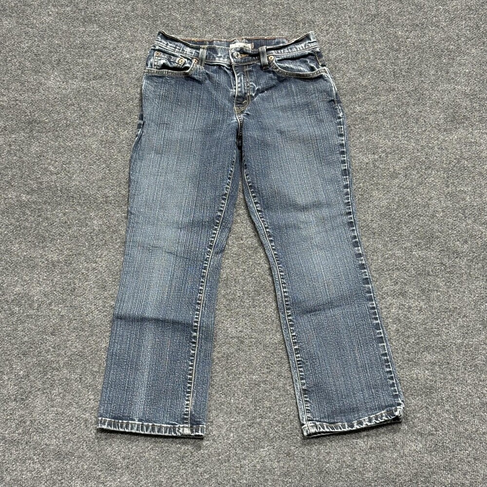 Levis 550 Jeans Womens 6P Stretch Bootcut Mid Rise Y2K Retro Distressed Denim